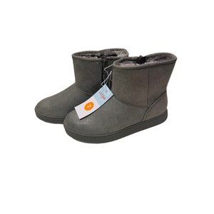 NWT Cat And Jack Winter Boots Girls Size 2 HOLLAND GREY